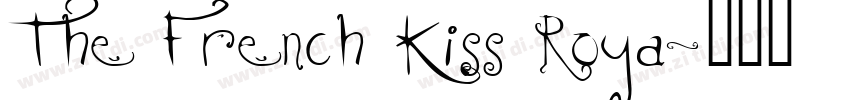 The French Kiss Roya字体转换
